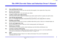 1999年雪佛兰用户手册 tahoe
