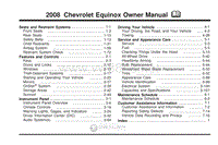 2008年雪佛兰用户手册 equinox