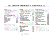 2011年雪佛兰用户手册 tahoe年雪佛兰用户手册 suburban