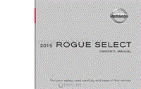 2015年日产汽车车主手册 rogue年日产汽车车主手册 select