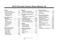 2013年雪佛兰用户手册 camaro