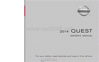 2014年日产汽车车主手册 quest