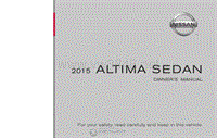 2015年日产汽车车主手册 altima