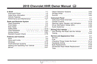 2010年雪佛兰用户手册 hhr