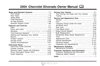 2004年雪佛兰用户手册 silverado1500