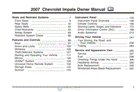 2007年雪佛兰用户手册 impala