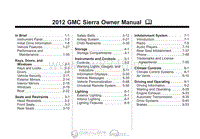 2012年GMC用户手册 sierra1500
