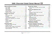2009年雪佛兰用户手册 cobalt