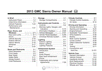 2013年GMC用户手册 sierra2500hd
