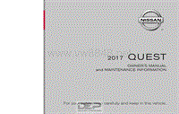 2017年日产汽车车主手册 quest