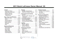 2011年别克lacrosse用户手册