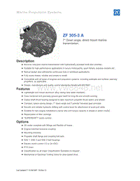 ZF船用驱动变速器DS-ZF_305-3_A