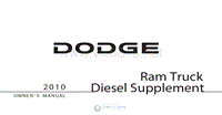 2010年道奇车主手册 ramtruckdiesel