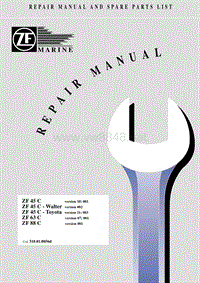 ZF船用驱动变速器RepairManualZF45C_63C_88C_