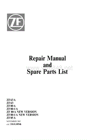 ZF船用驱动变速器Repair Manual ZF 63 A_ZF 80 A_ZF 80-1 A_ZF 85 A code 310.01.[1]