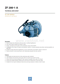 ZF船用驱动变速器ZF_280-1_A