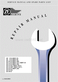 ZF船用驱动变速器RepairManual ZF3M Thru ZF 30M