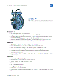 ZF船用驱动变速器DS-ZF_302_IV