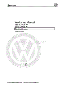 Volkswagen Bora 2006服务手册-Electrical Systems