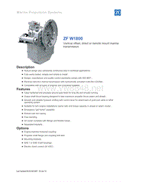 ZF船用驱动变速器DS-ZF_W1800