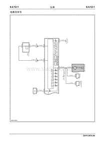 2014长安CS75全车电路图册6.4.12仪表