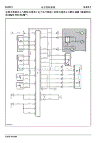 2014长安CS75全车电路图册6.4.8电子控制系统