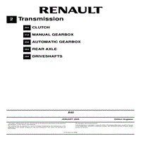 2008年-2016年雷诺科雷傲车间手册 变速器