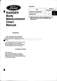 2006年-2011年福特Ranger BT50维修手册