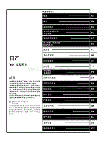 2002日产途乐Y61原厂维修手册-FWD