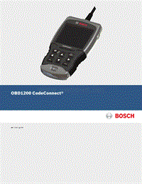 用户指南博世OBD1200 CodeConnect