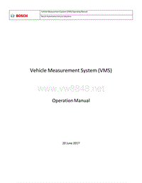 福特车辆测量系统VMS应用程序用户手册V3P3
