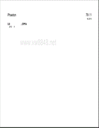 2014大众辉腾全车电路图78-3.0升汽油发动机CPFA