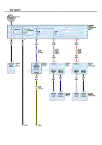 2014道奇酷威全车电路图05-defogger system