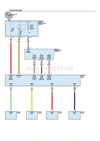 2014道奇酷威全车电路图10-glow plug system