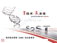 2019年奥迪服务技术部第一期SOST培训：PQA-软件版本(SVM)注意事项