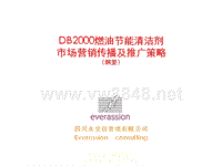 DB2000燃油节能清洁剂市场营销传播及推广策略