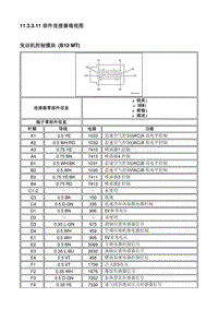 2012赛欧维修全车电路图11.3.3.11 部件连接器端视图