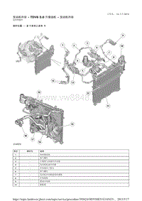 2014年路虎揽胜( L405)新车原厂资料（包含混合动力车辆部分）发动机冷却 - TDV6 3.0 升柴油机 - 发动机冷却