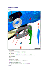 奥迪A6L C6原厂维修手册之车身：拆卸和安装油箱盖板