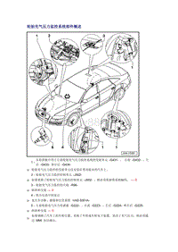 奥迪A6L C6原厂维修手册之底盘：轮胎充气压力监控系统部件概述