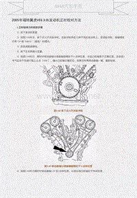 2005年福特翼虎VE6 3.0L发动机正时校对方法 