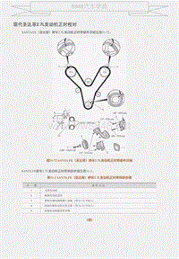现代圣达菲2.7L发动机正时校对 