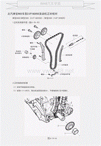 北汽绅宝X65车型2.0T B205E发动机正时校对 