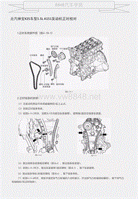 北汽绅宝X25车型1.5L A151发动机正时校对 