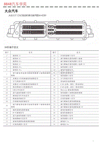 大众3.0T CNG发动机单元端子图94+60针 