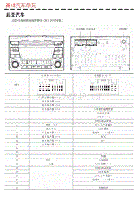 起亚K5音响系统端子图18+24（2012年款） 
