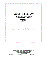 QSA手册中英文 - Quality System Assessment- Aiag Manual