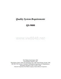 QSA手册中英文 - Quality System Requirements - AIAG Manual