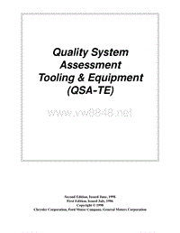 QSA手册中英文 - QSA-TE - AIAG Manual
