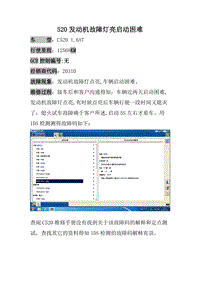 长安福特福新福翼虎 C520-发动机故障灯亮启动困难